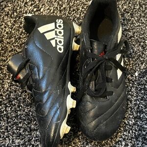Adidas Kids Black and White Soccer Sneakers cleats